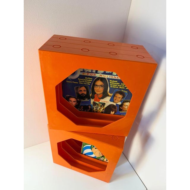 Orange Orange Record Stand from Schweizer Design For Sale - Image 8 of 11