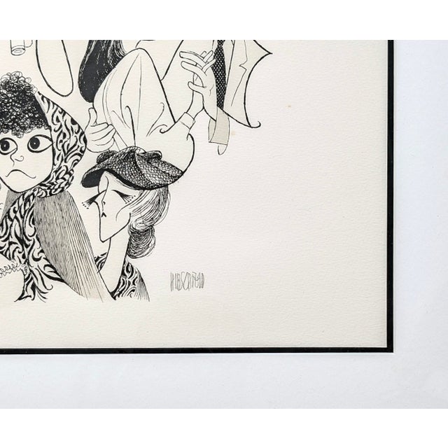 Lithograph on paper. Hand signed lower right by Al Hirschfeld. Hand numbered 90/100 lower left. Sheet size: 21 x 27...