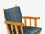 1970s Krogenes Møbler, Lounge Chairs, Pine, Blue Fabric, Norway, 1970s For Sale - Image 5 of 13