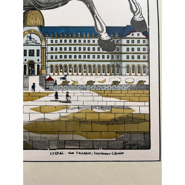 Circa 1800 Antique French Hand-Colored Wood Engraving “Maréchal De France” For Sale - Image 4 of 6