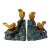 Vintage Gilt Sparrow Bird Bookends - A Pair For Sale