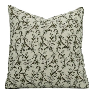 Fabdivine Handmade Block Printed Cushion Cover 18x18 Inch Duck Canvas- Varanasi For Sale