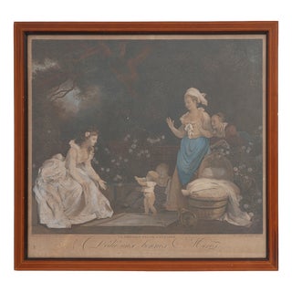 After Marguerite Gérard, The First Step of Childhood, 18th Century, Engraving, Framed For Sale
