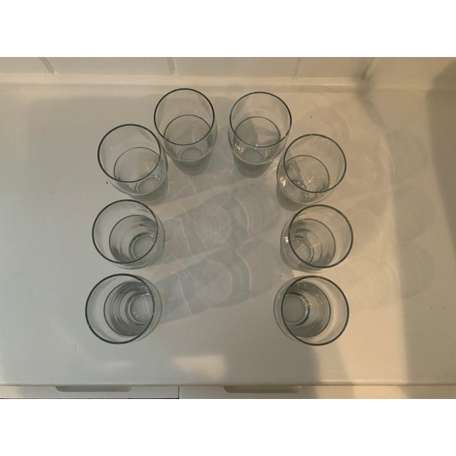 Mid-Century Modern Vintage Glass Short Tumblers - Set of 8 For Sale - Image 3 of 11
