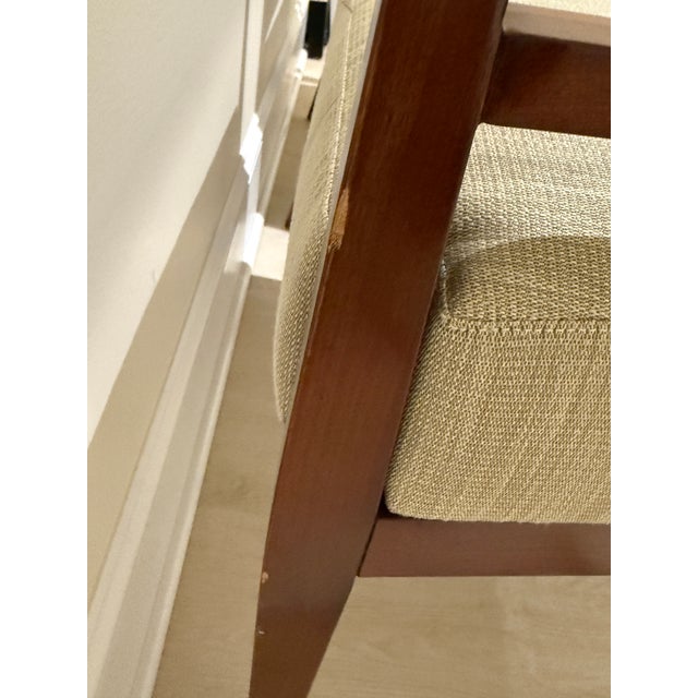 Pair of Bolier & Co Rosenau Upholstered Back Arm Chairs For Sale In Washington DC - Image 6 of 12