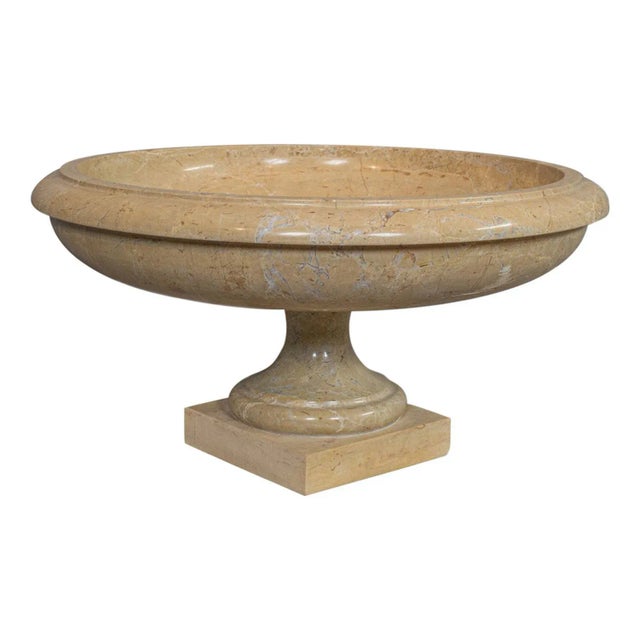 Late 20th Century Marble Pedestal Decorative Fruitbowl For Sale - Image 13 of 13
