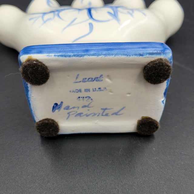 Add a unique artistic touch to your décor with this vintage Leart Pottery five-finger bud vase. Beautifully hand-painted,...