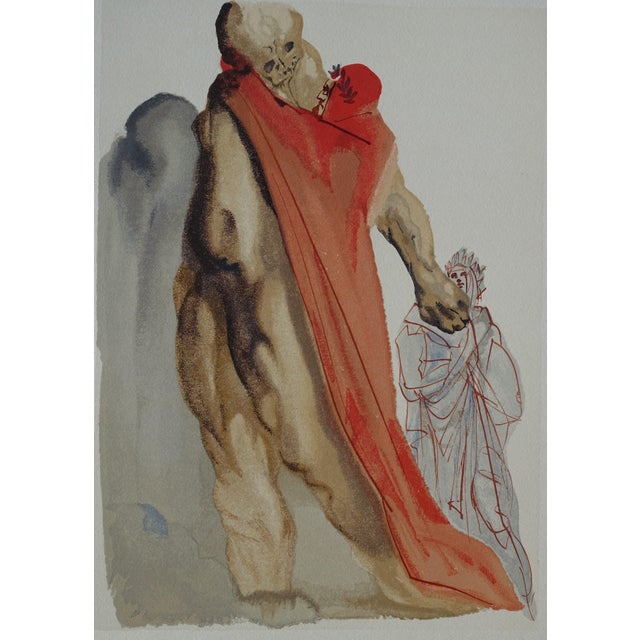 Salvador Dalí (1904-1989) Purgatory 5: Virgil's Reproaches Color wood engraving Unsigned On BFK Rives wove paper, 26 x 33...