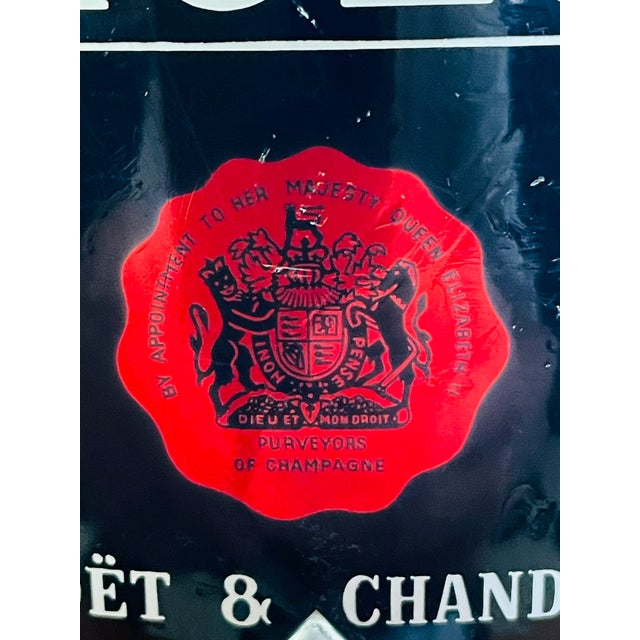 1970s Vintage Silvered Metal Moet & Chandon Champagne Bucket by Argit, 1950s For Sale - Image 5 of 18