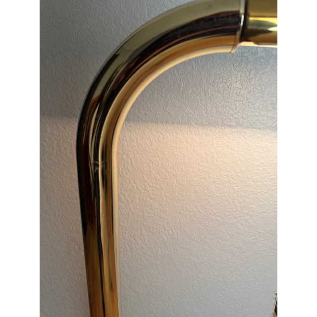Mid Century Modern Rainbow Brass Floor Lamp by Jim Bindman For Sale - Image 4 of 9