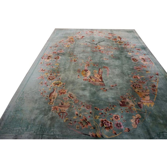 1920s Chinese Art Deco Carpet For Sale In New York - Image 6 of 15