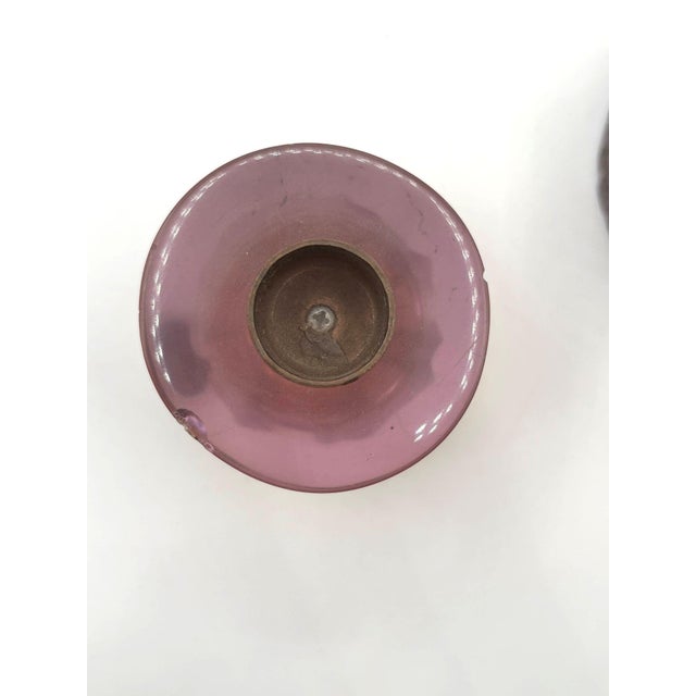 Yellow Vintage Art Deco Resin Candlestick Holders For Sale - Image 8 of 9