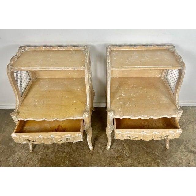 Pair of French Provincial Nightstands, Early 20th Century For Sale - Image 4 of 13