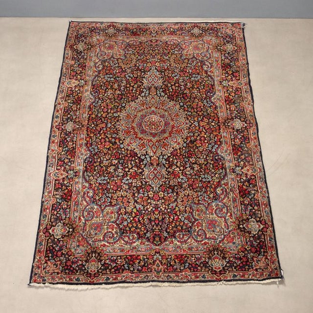 Kerman Rug in Cotton and Wool, Iran For Sale - Image 3 of 9