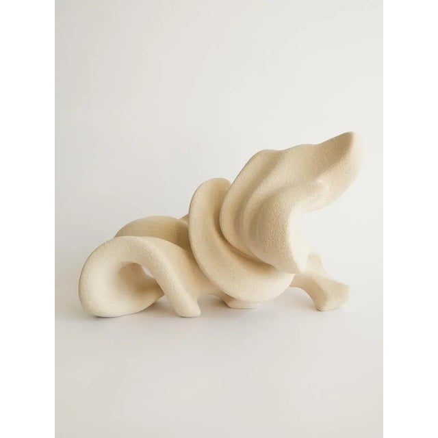 Ceramic Floating Echo Sculpture in Stoneware Clay by Aleksandra Krasnopolska For Sale - Image 9 of 14
