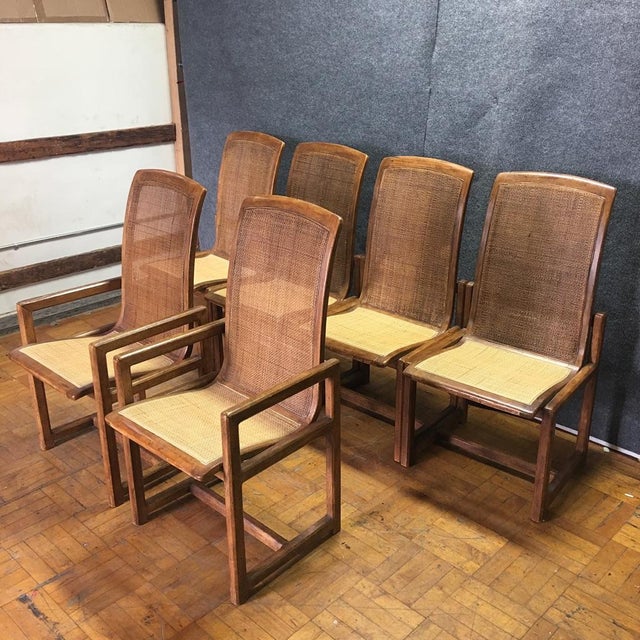 Drexel Heritage Cane Back Dining Chairs Set of 6 Chairish