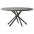 Metal Hector Dark Concrete Top and Steel Legs Dining Table 140 by Eberhart Furniture For Sale - Image 7 of 7