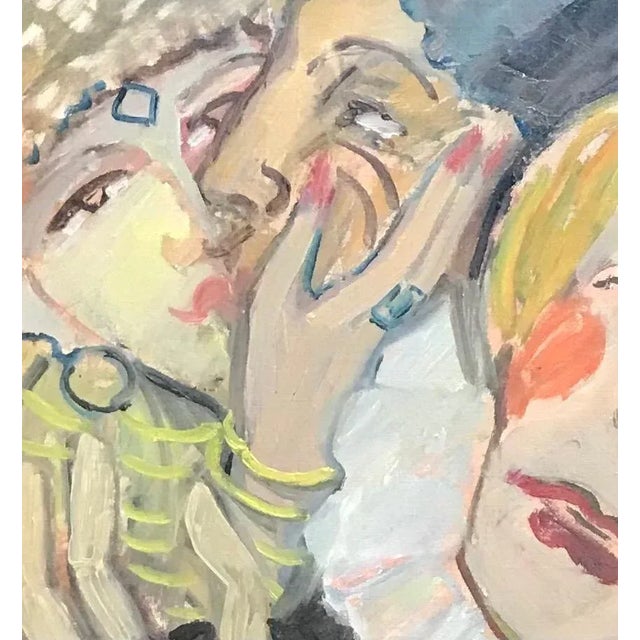 Stéphanie Guerzoni, Carnival, Oil on Cardboard, 1960s For Sale - Image 4 of 9