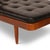 Vintage Mid-Century Modern Teak Daybed in Black Tufted Leather For Sale In San Francisco - Image 6 of 8