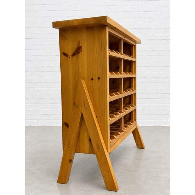 Scandinavian Mid Century Modern Pine Wine Rack C. 1970’s For Sale In New York - Image 6 of 11