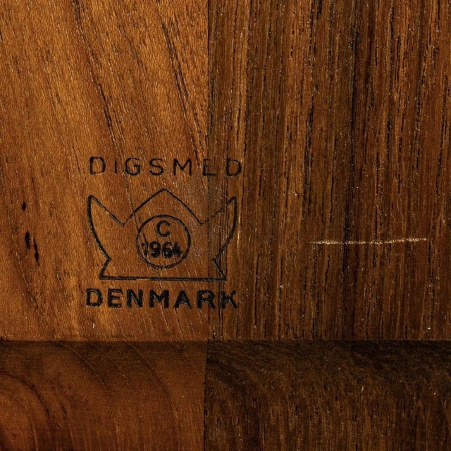 Brown Danish Tray with Serving Bowls from Digsmed, 1960s, Set of 5 For Sale - Image 8 of 9