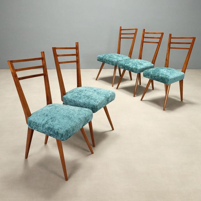 Mid-Century Dining Chairs, 1950s, Set of 5 For Sale - Image 9 of 9