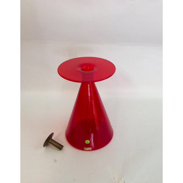 Contemporary Murano Glass Vase by Gino Vistosi, Italy, 1960s For Sale - Image 3 of 10
