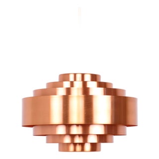 Ultra Pendant Lamp in Copper by Jo Hammerborg for Fog & Mørup, 1960s For Sale