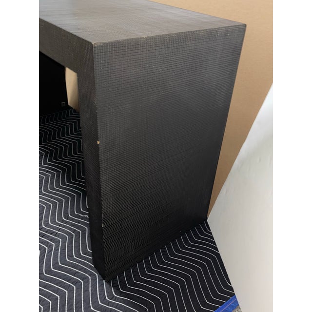 Cubism Armani Casa Ebonized Console Table in Dark Brown For Sale - Image 3 of 11