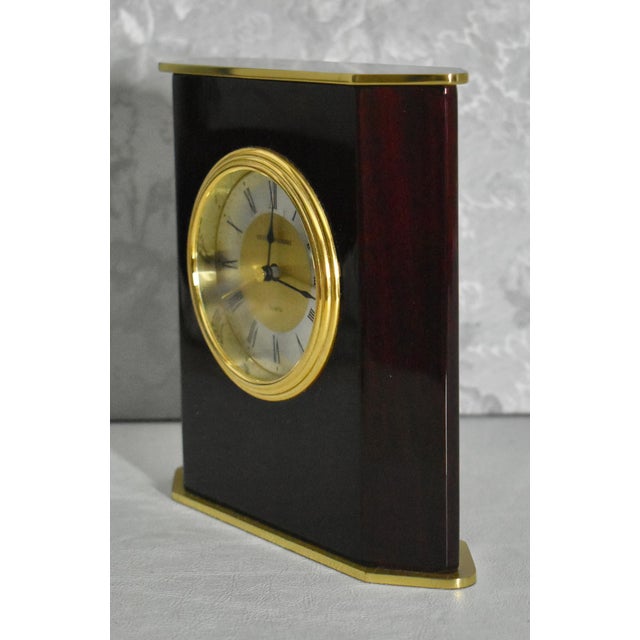 Vintage Mid Century Modern Balley Banks and Biddle Battery Operated Desk Clock For Sale - Image 12 of 13