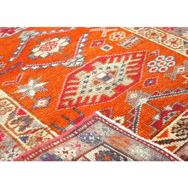1960s Turkish Oushak Runner For Sale - Image 4 of 7