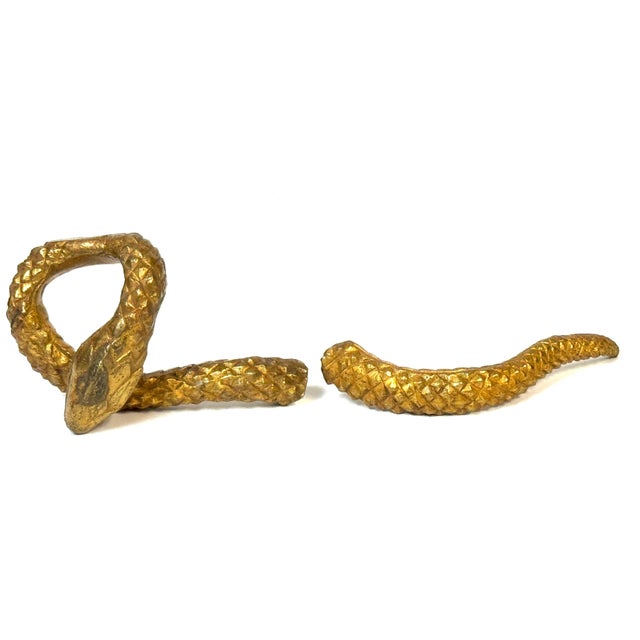 French Art Deco Ormolu Serpent Handle, Stamped LT / 2, circa 1925–1935 For Sale - Image 12 of 18