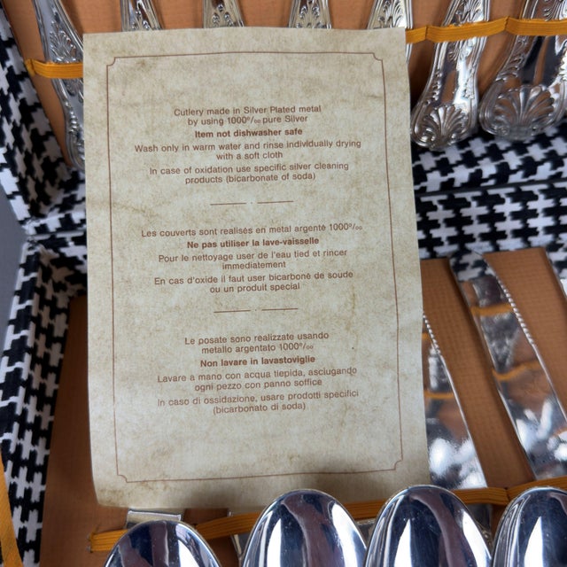 Vintage Silver-Plated Cutlery Set for Twelve People, 1900s, Set of 51 For Sale - Image 9 of 13