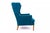 Set of 20th Century Wingback Armchair with Ottoman, Denmark, 1950s For Sale - Image 11 of 16