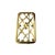 Georg Jensen 18 Karat Yellow Gold Brooch/Pin - This striking Georg Jensen brooch features a rectangular openwork grid...