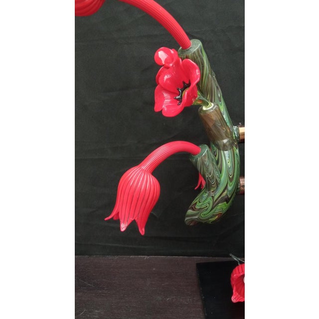 Red Murano Glass Wall Light, 1960s For Sale - Image 8 of 14