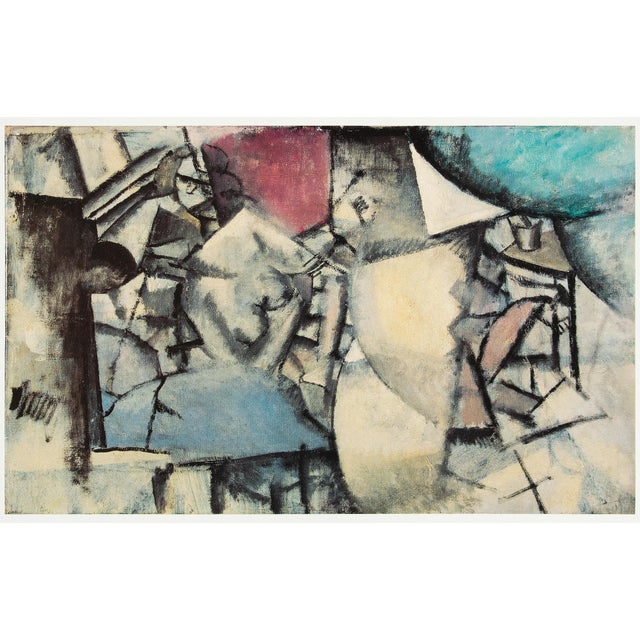 An excellent full-color print after the painting "The Lying Woman" by Fernand Leger. Published by New French Editions in...