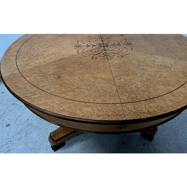 Charles X Style Dining Table in Maple For Sale - Image 12 of 15