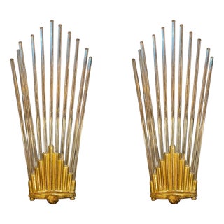 Glass Wall Lights by Gaetano Sciolari, 1980s, Set of 2 For Sale