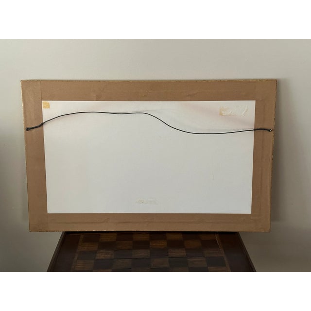 Pastel Post-War Impressionist Watercolor by Rodolphe Planquette, Professionally Framed For Sale - Image 9 of 9