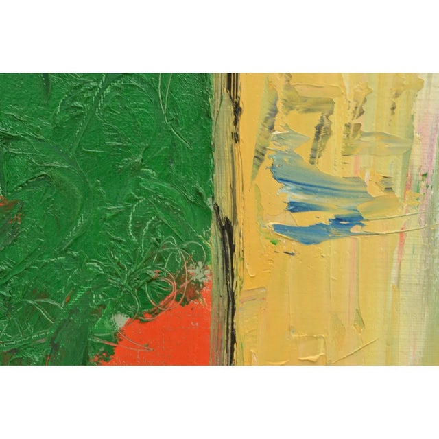 Rafael, Large Expressionist Colorful Birch Tree Landscape Painting, 1980s, Oil on Canvas, Framed For Sale - Image 8 of 15