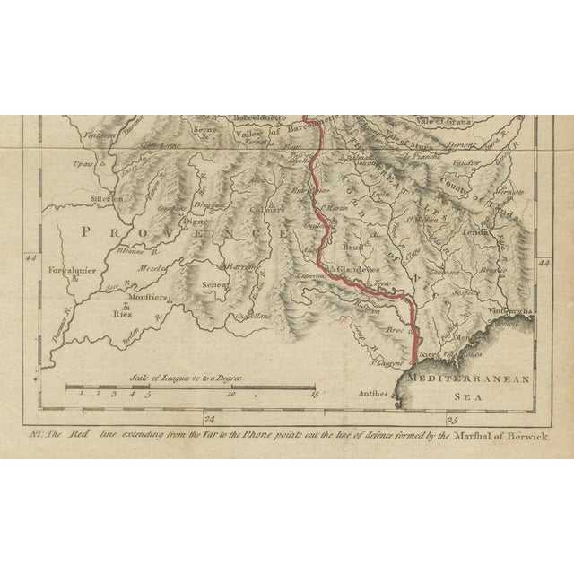 Duke of Berwick Campaigns Map, 1707 For Sale - Image 5 of 10