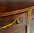 Gold Late 20th Century Demi-Lune Console Cabinet With Inlays and Embellished With Painted Decorations For Sale - Image 8 of 15