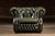 Vintage Tufted Leather Chesterfield Club Chair in Emerald Green For Sale - Image 4 of 10