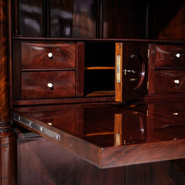 Louis Philippe Secretaire in Mahogany For Sale - Image 12 of 18