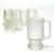 Mid-Century Modern MCM Frosty Textured Glass Beer Mugs by Anchor Hocking Usa - Set of 6 For Sale - Image 3 of 6