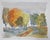 Rustic Late 20th Century Impressionist Landscape Watercolor Painting For Sale - Image 3 of 4