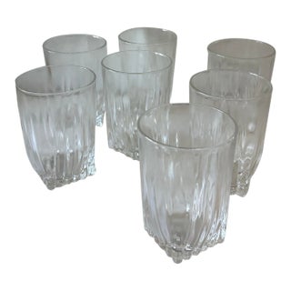 Mid 20th Century Mid Century Modern Small Park Avenue Glasses by Federal Glass Company - Set of 7 For Sale