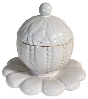 French Porcelain Sugar Pot by Sue & Mare, 20th Century