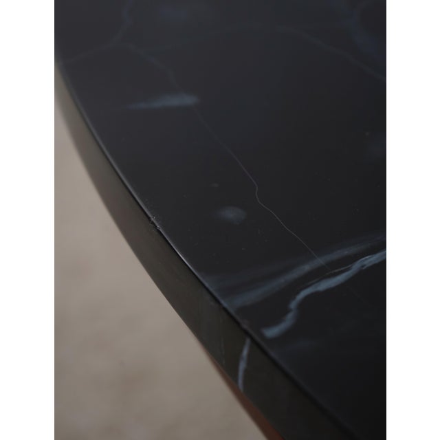 Baker French Empire Round Faux Marble Top Center Table For Sale - Image 13 of 16